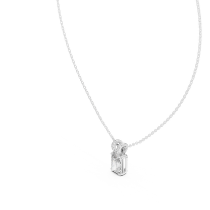 Elegant Solitaire Diamond Pendant with Sparkling Bail