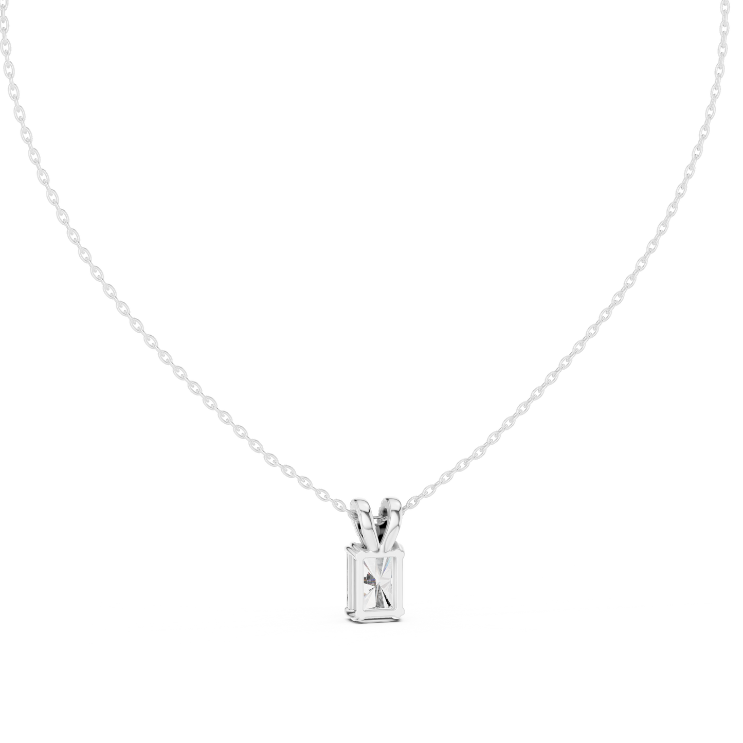 Elegant Solitaire Diamond Pendant with Sparkling Bail