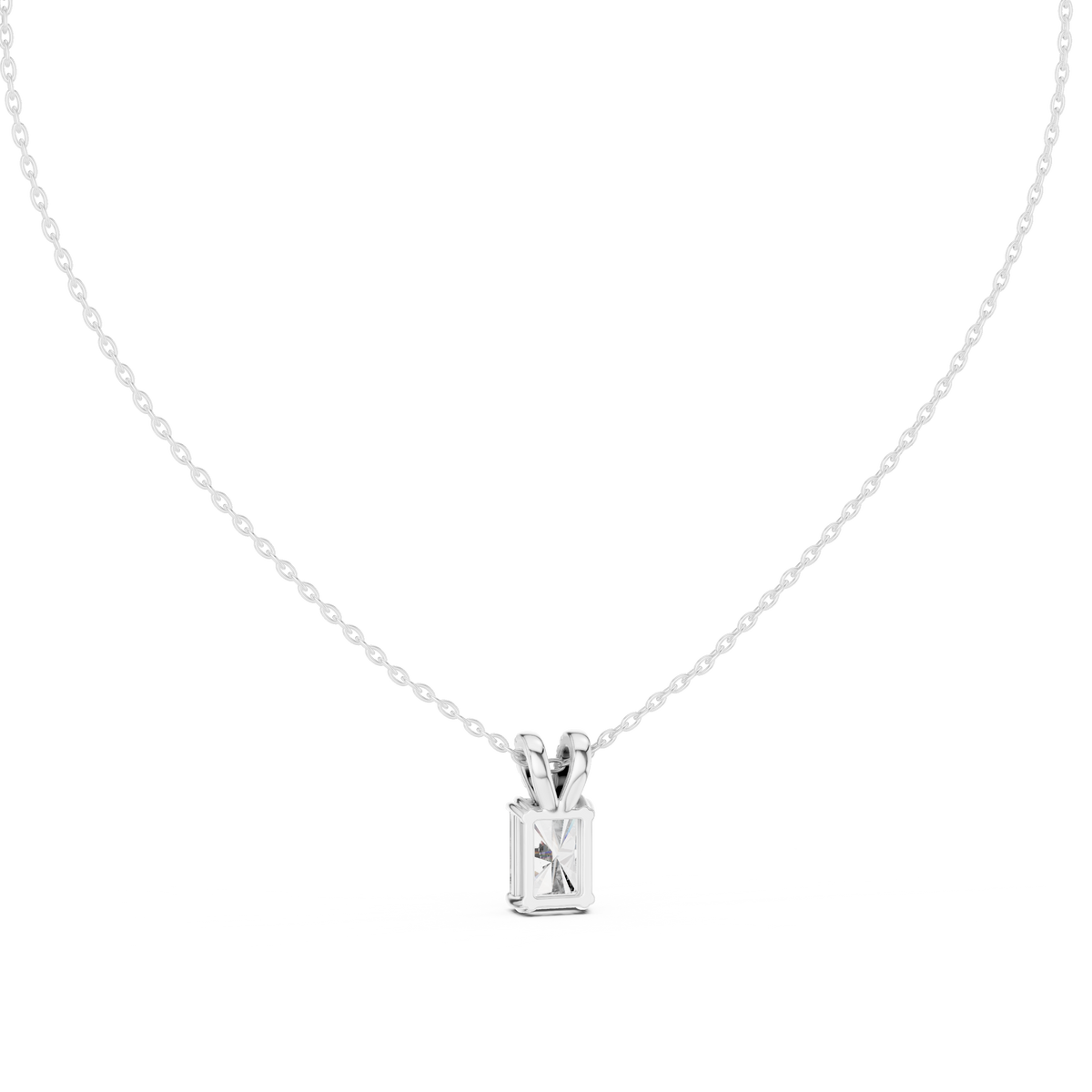 Elegant Solitaire Diamond Pendant with Sparkling Bail