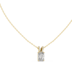 Elegant Solitaire Diamond Pendant with Sparkling Bail
