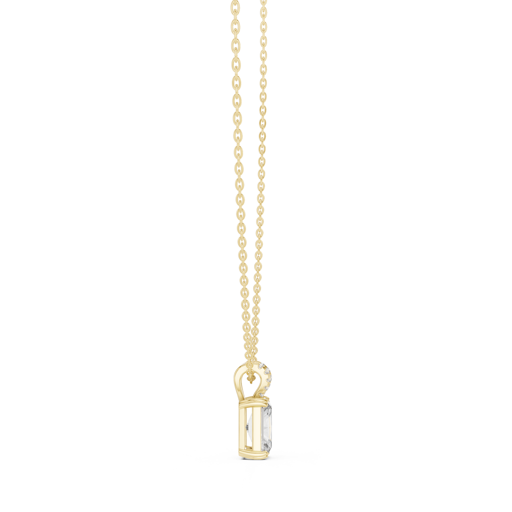 Elegant Solitaire Diamond Pendant with Sparkling Bail