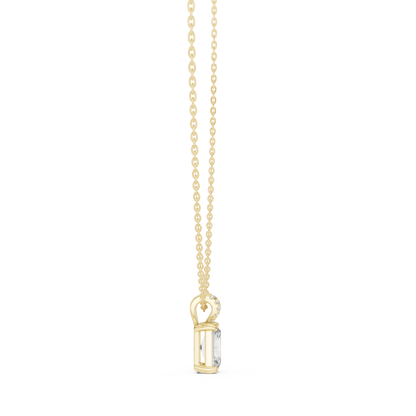 Elegant Solitaire Diamond Pendant with Sparkling Bail
