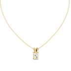 Elegant Solitaire Diamond Pendant with Sparkling Bail