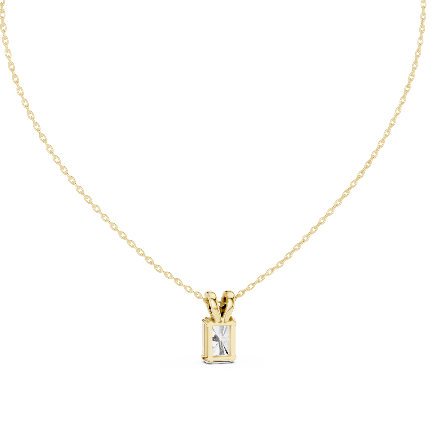 Elegant Solitaire Diamond Pendant with Sparkling Bail