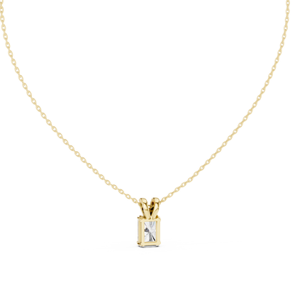 Elegant Solitaire Diamond Pendant with Sparkling Bail