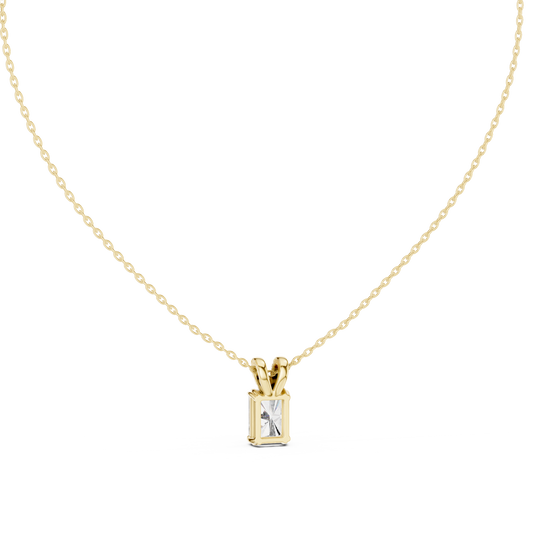 Elegant Solitaire Diamond Pendant with Sparkling Bail