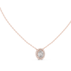 Luxuriöser Teardrop-Diamant-Anhänger mit Halo-Design