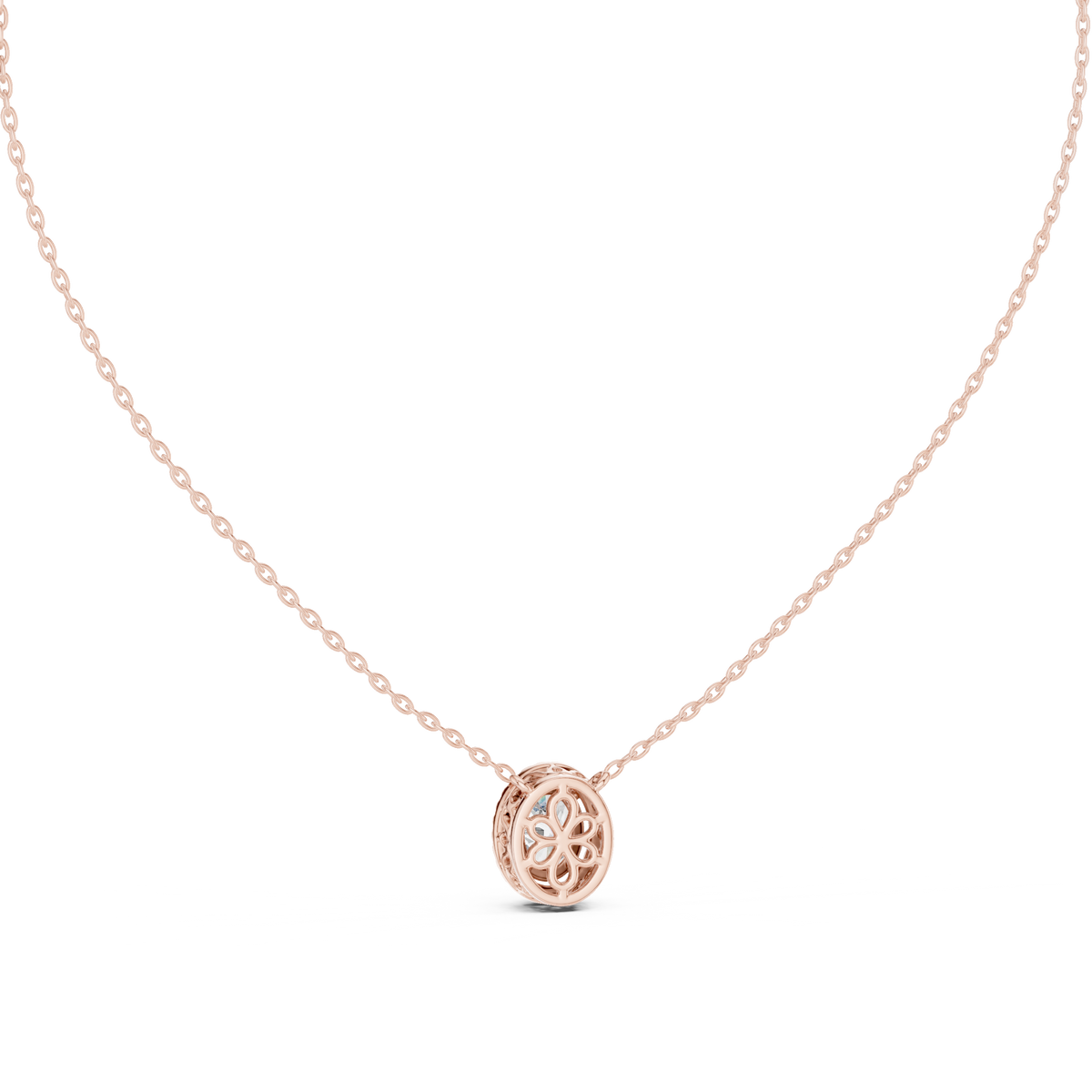 Luxuriöser Teardrop-Diamant-Anhänger mit Halo-Design