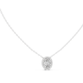 Luxuriöser Teardrop-Diamant-Anhänger mit Halo-Design