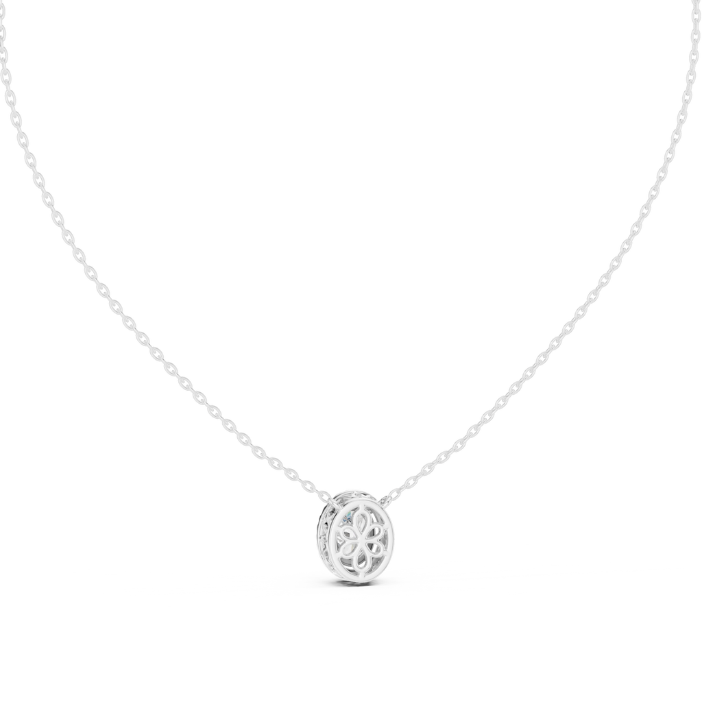 Luxuriöser Teardrop-Diamant-Anhänger mit Halo-Design