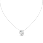 Luxuriöser Teardrop-Diamant-Anhänger mit Halo-Design