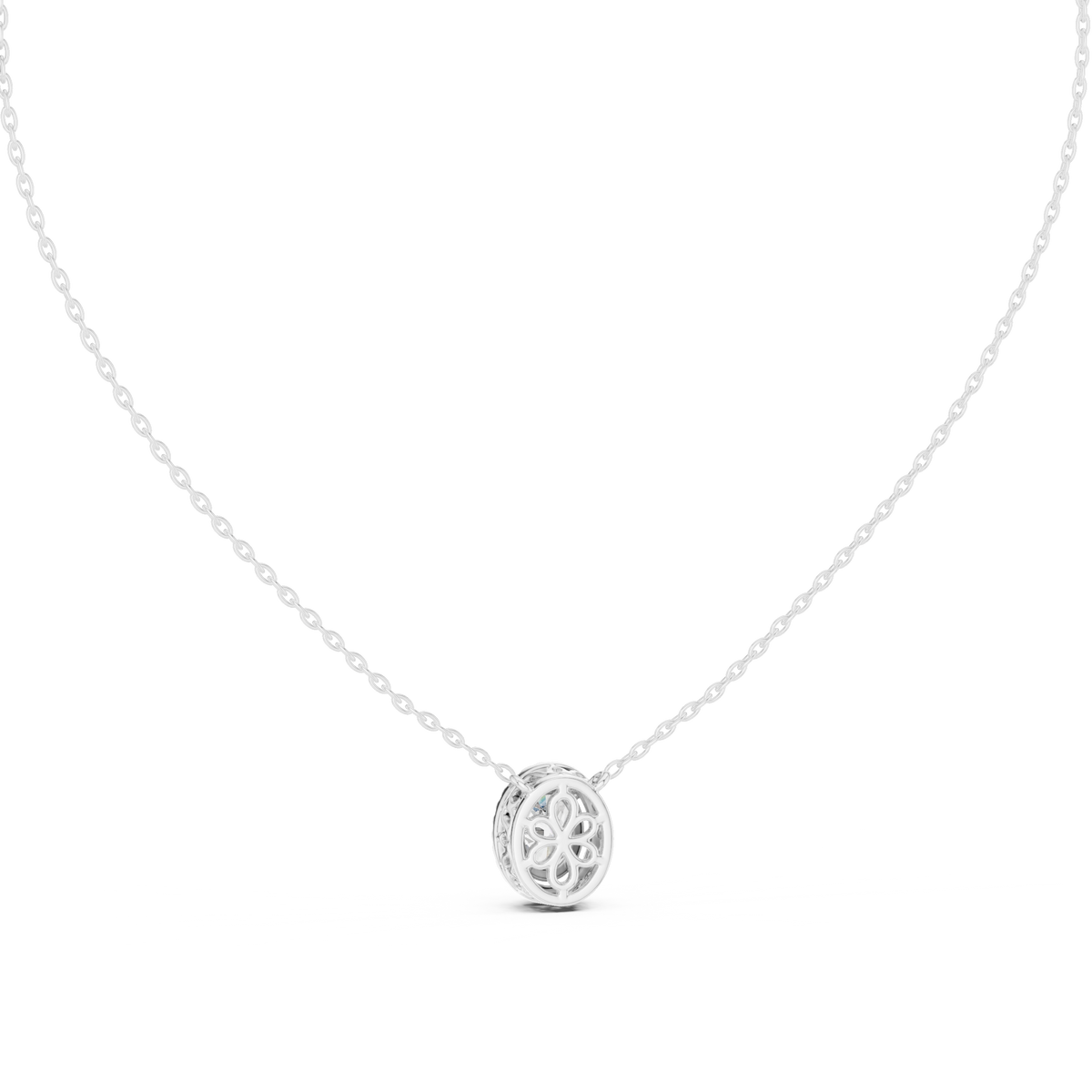 Luxuriöser Teardrop-Diamant-Anhänger mit Halo-Design