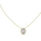 Luxuriöser Teardrop-Diamant-Anhänger mit Halo-Design