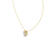 Luxuriöser Teardrop-Diamant-Anhänger mit Halo-Design