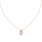 Luxuriöser Teardrop-Diamant-Anhänger mit Halo-Design