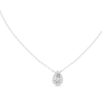 Luxuriöser Teardrop-Diamant-Anhänger mit Halo-Design