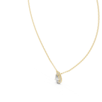 Luxuriöser Teardrop-Diamant-Anhänger mit Halo-Design
