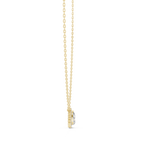 Luxuriöser Teardrop-Diamant-Anhänger mit Halo-Design