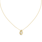 Luxuriöser Teardrop-Diamant-Anhänger mit Halo-Design