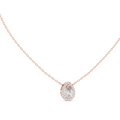Luxuriöser Teardrop-Diamant-Anhänger mit Halo-Design