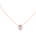 Luxuriöser Teardrop-Diamant-Anhänger mit Halo-Design