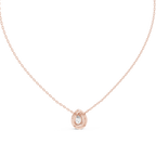 Luxuriöser Teardrop-Diamant-Anhänger mit Halo-Design