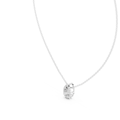 Fine Jewelry Pear Diamond Pendant with Modern Finish
