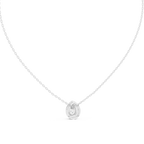 Luxuriöser Teardrop-Diamant-Anhänger mit Halo-Design