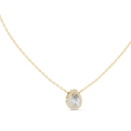 Luxuriöser Teardrop-Diamant-Anhänger mit Halo-Design