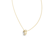 Luxuriöser Teardrop-Diamant-Anhänger mit Halo-Design