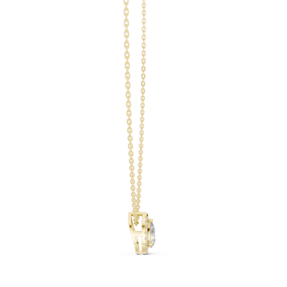 Fine Jewelry Pear Diamond Pendant with Modern Finish