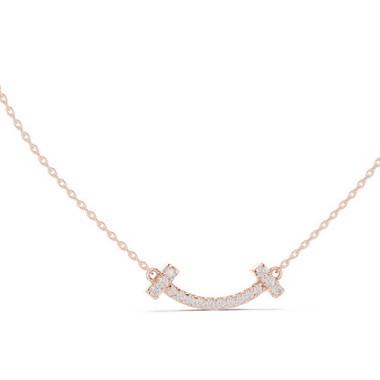 Fine Jewelry Smile Curve Necklace in 18K Gold