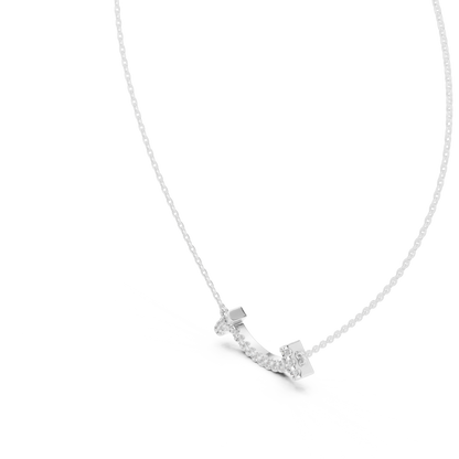 Fine Jewelry Smile Curve Necklace in 18K Gold