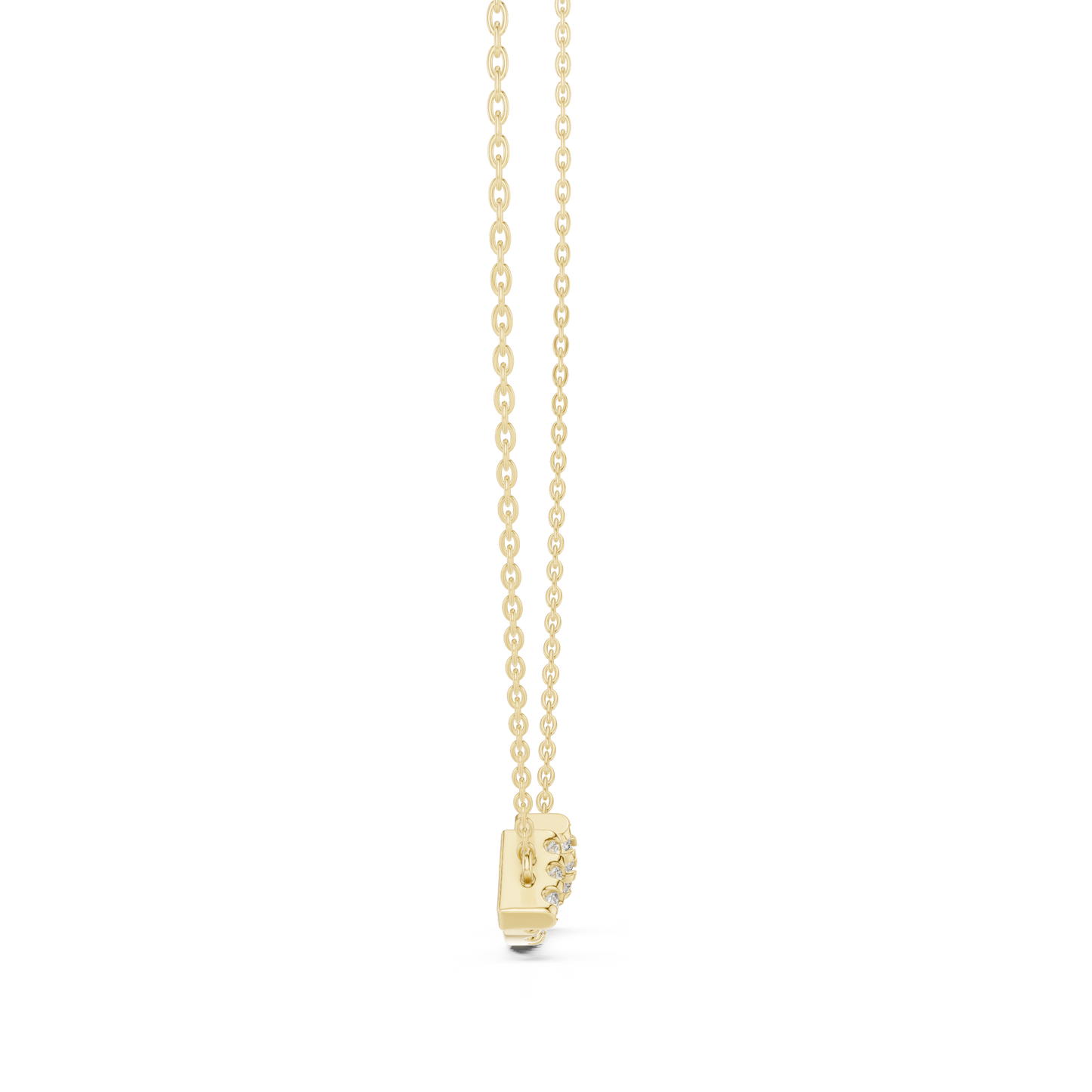 Fine Jewelry Smile Curve Necklace in 18K Gold