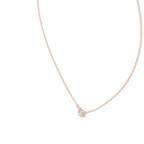 Classic Three-Stone Diamond Pendant Necklace