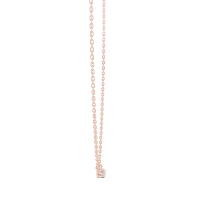 Classic Three-Stone Diamond Pendant Necklace