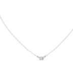Classic Three-Stone Diamond Pendant Necklace