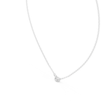 Classic Three-Stone Diamond Pendant Necklace