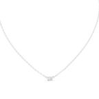 Classic Three-Stone Diamond Pendant Necklace