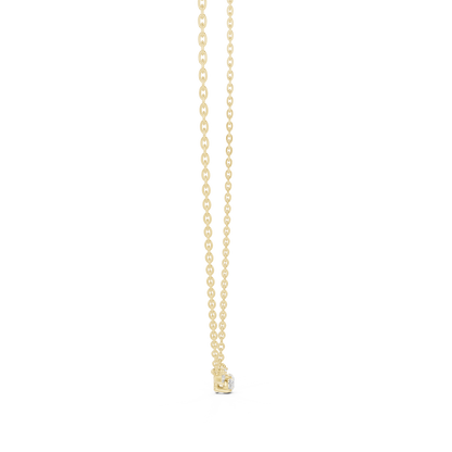 Classic Three-Stone Diamond Pendant Necklace