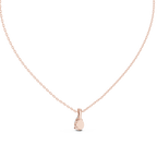 Fine Jewelry Pear Diamond Drop Necklace Lightweight Design