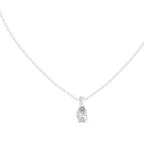 Fine Jewelry Pear Diamond Drop Necklace Lightweight Design