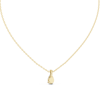 Fine Jewelry Pear Diamond Drop Necklace Lightweight Design