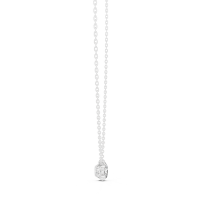 Classic Round Solitaire Diamond Pendant Necklace