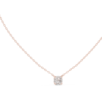 Simple Modern Diamond Pendant Necklace