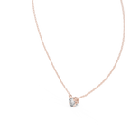 Simple Modern Diamond Pendant Necklace