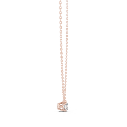 Simple Modern Diamond Pendant Necklace