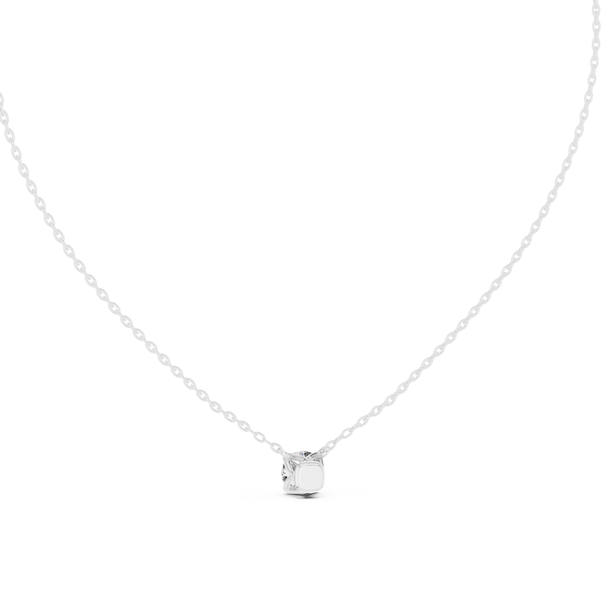 Simple Modern Diamond Pendant Necklace