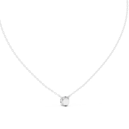 Simple Modern Diamond Pendant Necklace