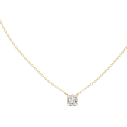Simple Modern Diamond Pendant Necklace